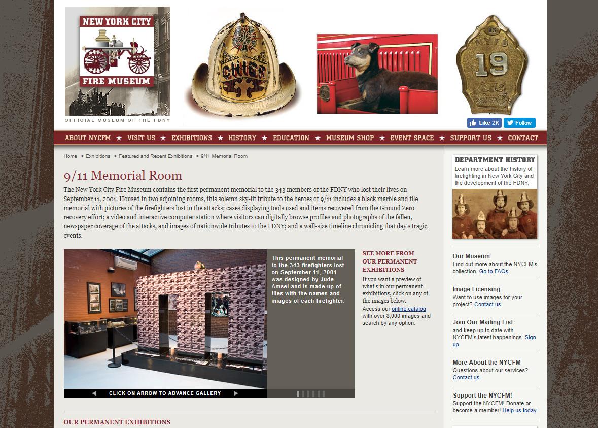 New York Firemans 911 Memorial Room New York City Fireman's 911 Memorial Room